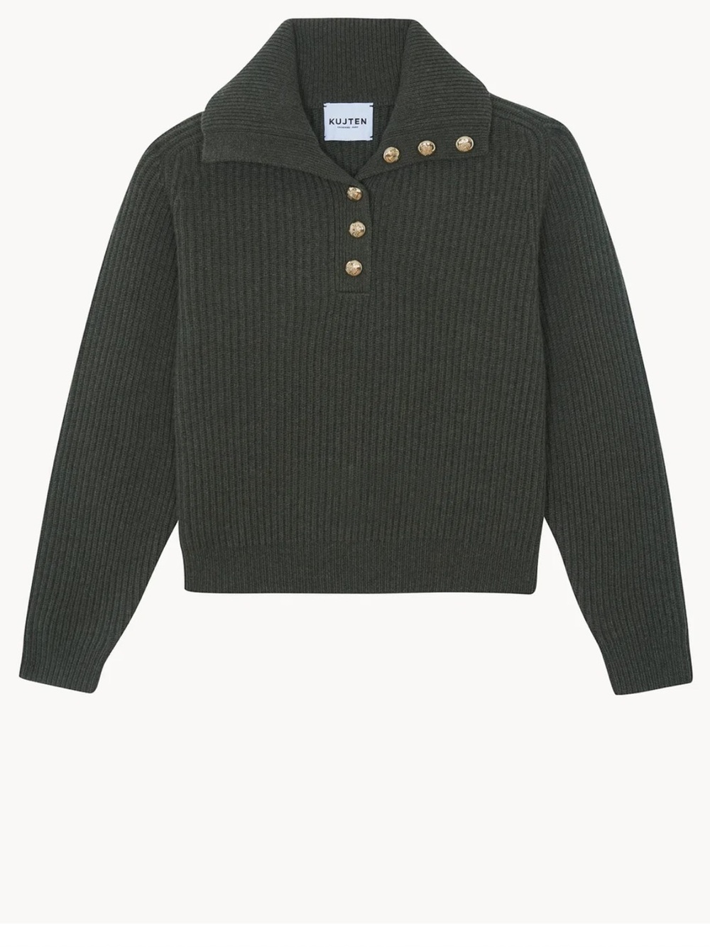 Kujten SWEATER LATOYA DARK KHAKI